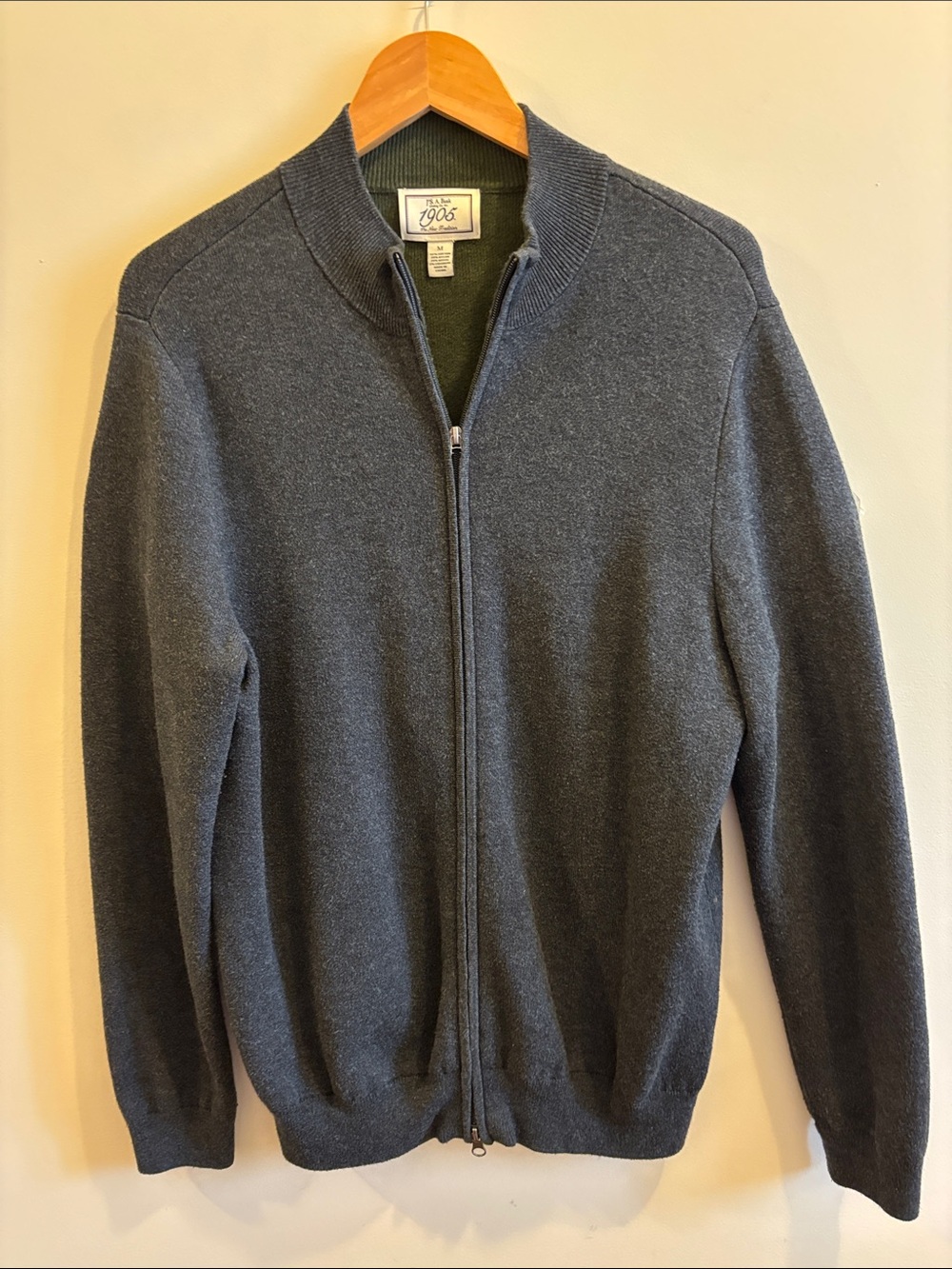 Jos. A. Bank Men's Charcoal Full-Zip Sweater